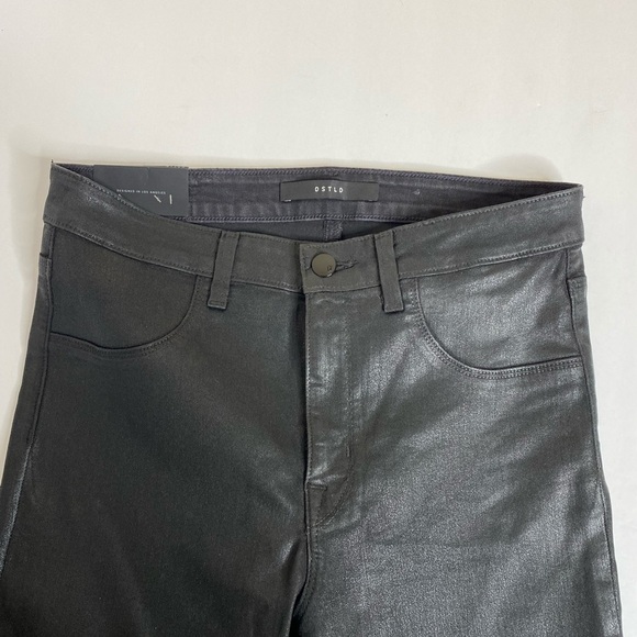 DSTLD high waisted coated black skinny jeans - Picture 3 of 9